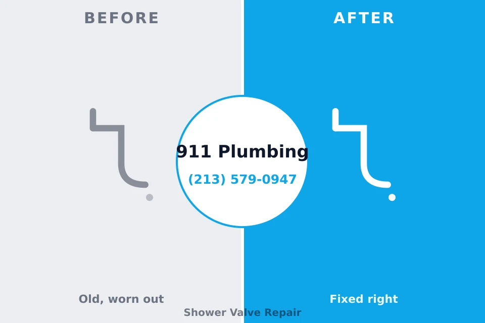 Before and after: plumbing repair Baxter Springs, KS